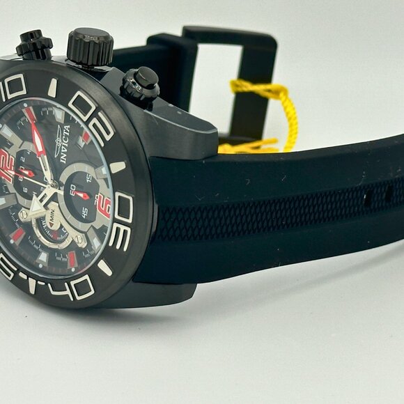 NEW Invicta Men TURBO Pro Diver 50MM BLACK Dial Chronograph SS BLACK Strap Watch - Picture 5 of 10